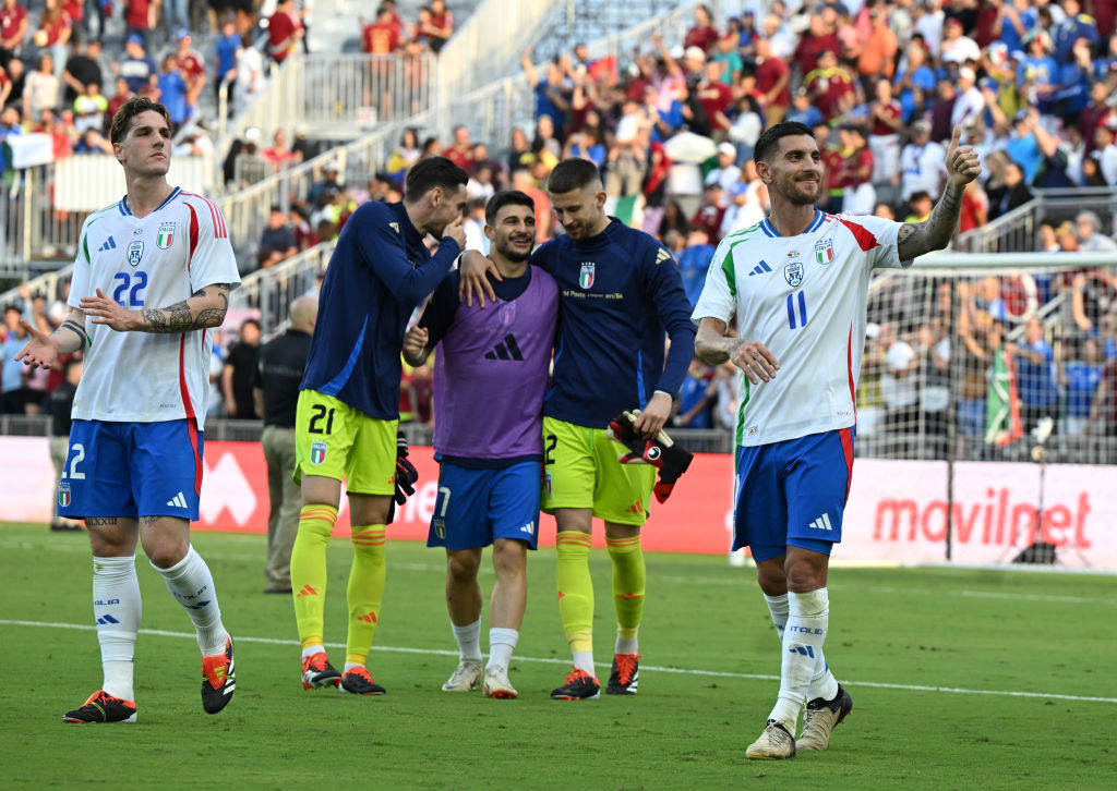 Pellegrini al termine di Italia-Venezuela