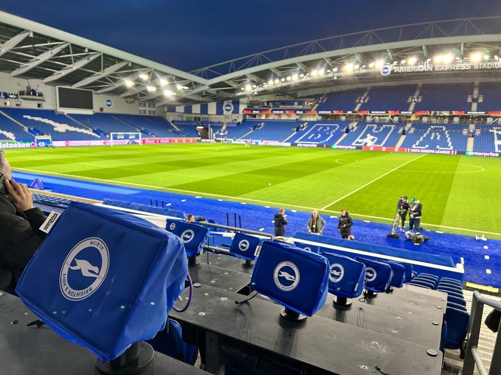 Una visuale interna dell'Amex Stadium