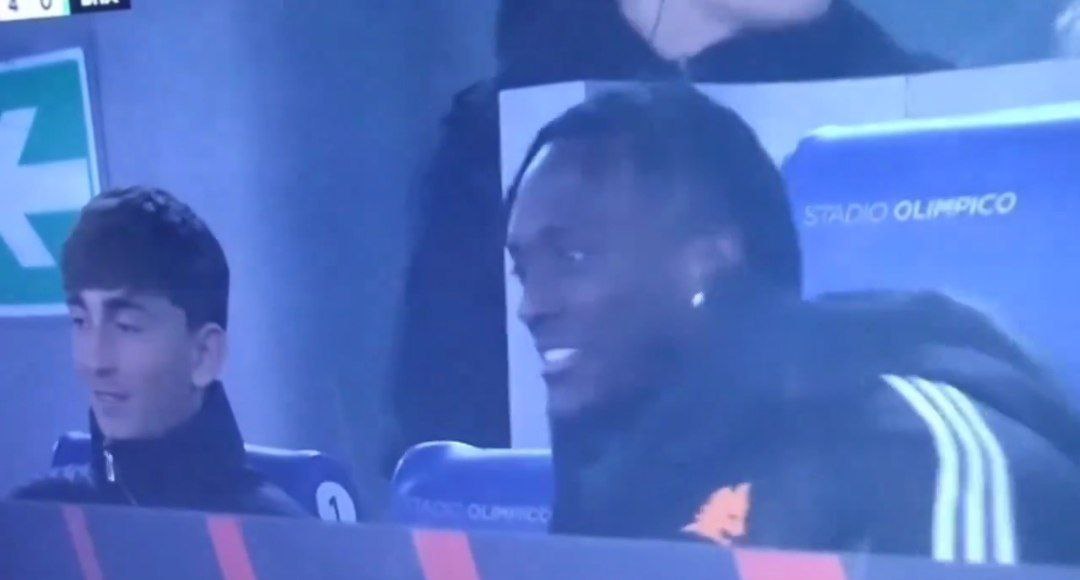 Tammy Abraham esultanza Roma-Brighton