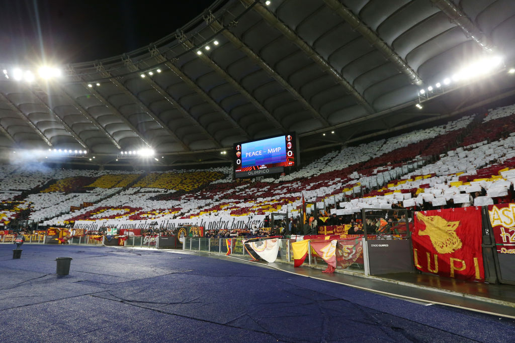 La coreografia della Curva Sud