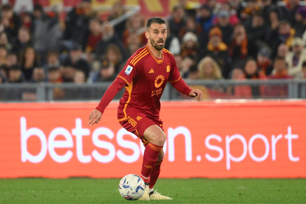 Spinazzola durante una partita della Roma