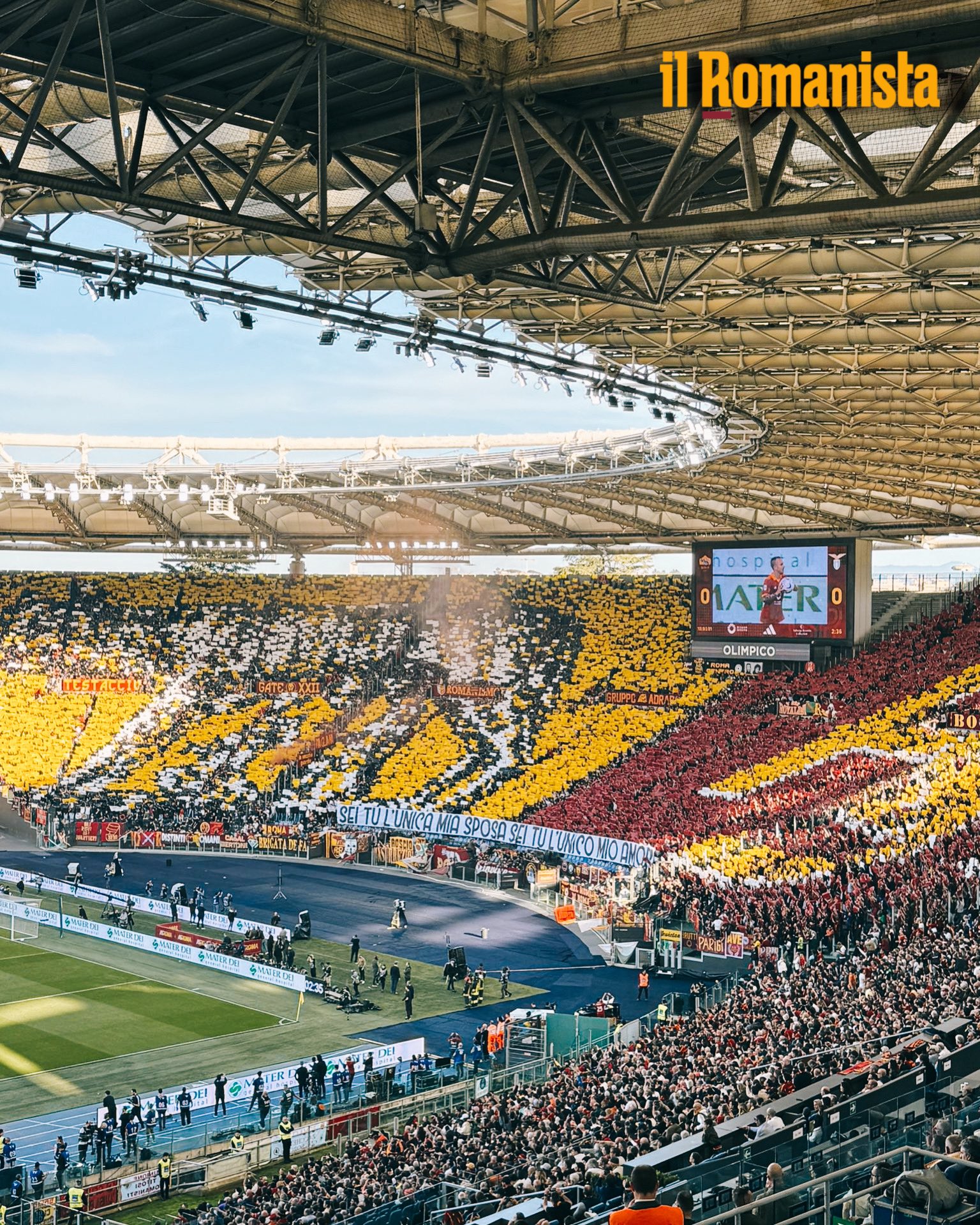 La scenografia della Curva Sud