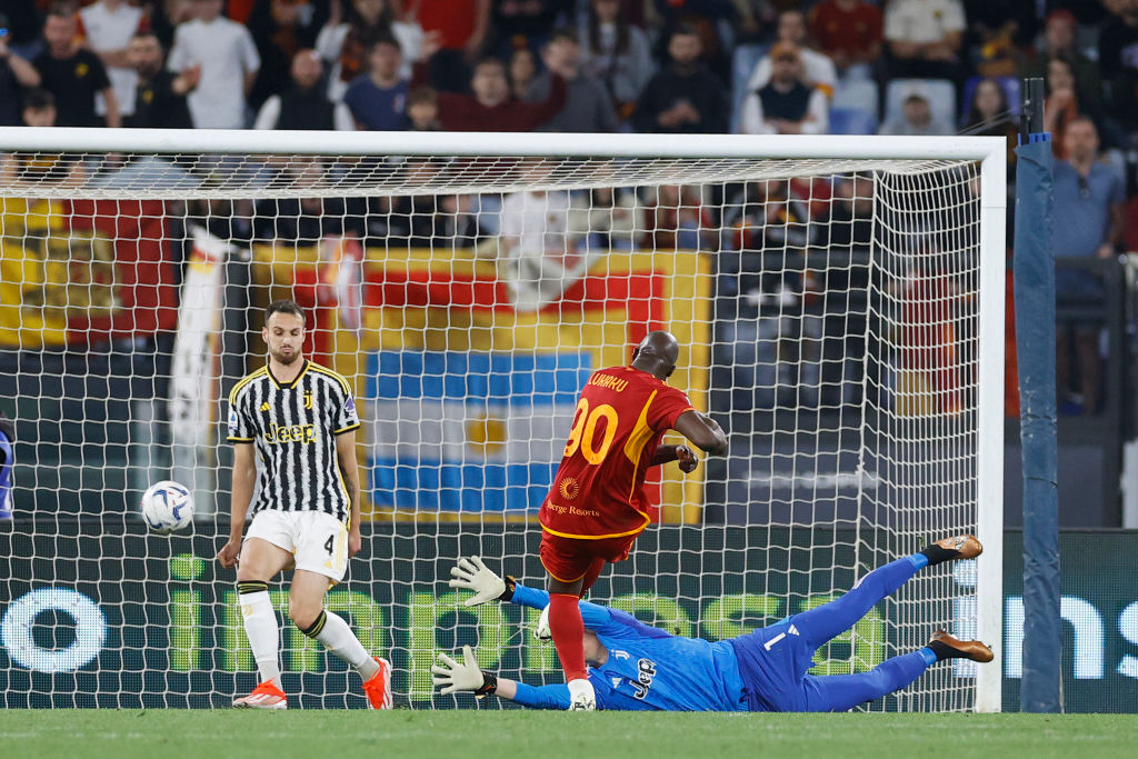 Romelu Lukaku in Roma-Juve