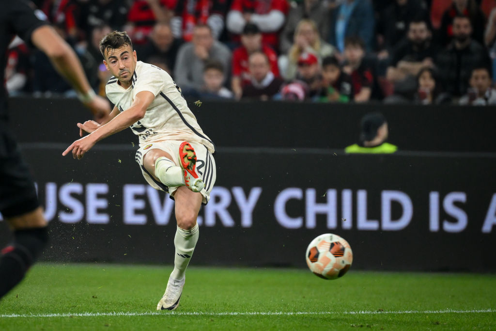 El Shaarawy in azione durante Bayer Leverkusen-Roma