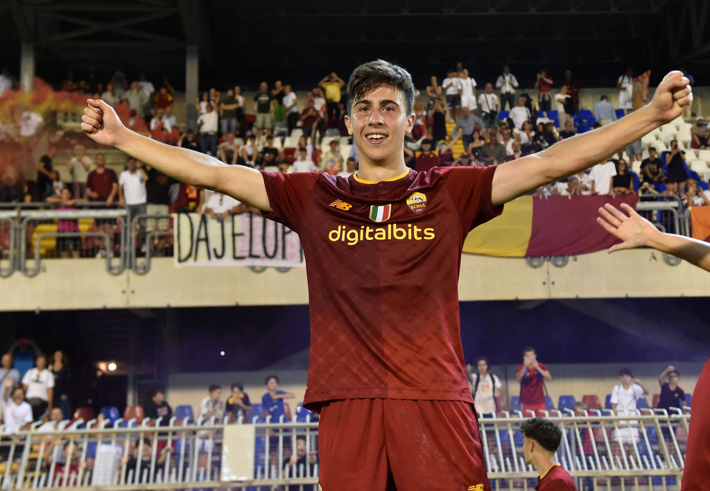 Coletta in campo con l'Under 16 giallorossa