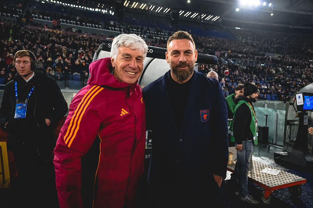 Gasperini e De Rossi prima di Roma-Genoa dello scorso 29 dicembre