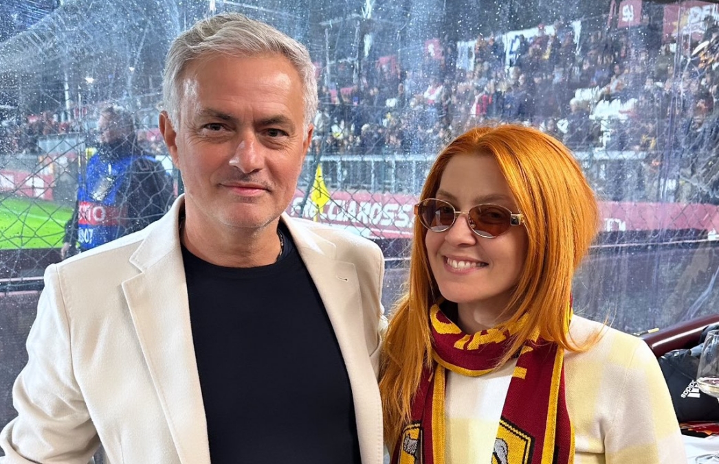 Mourinho e Noemi insieme al Tre Fontane