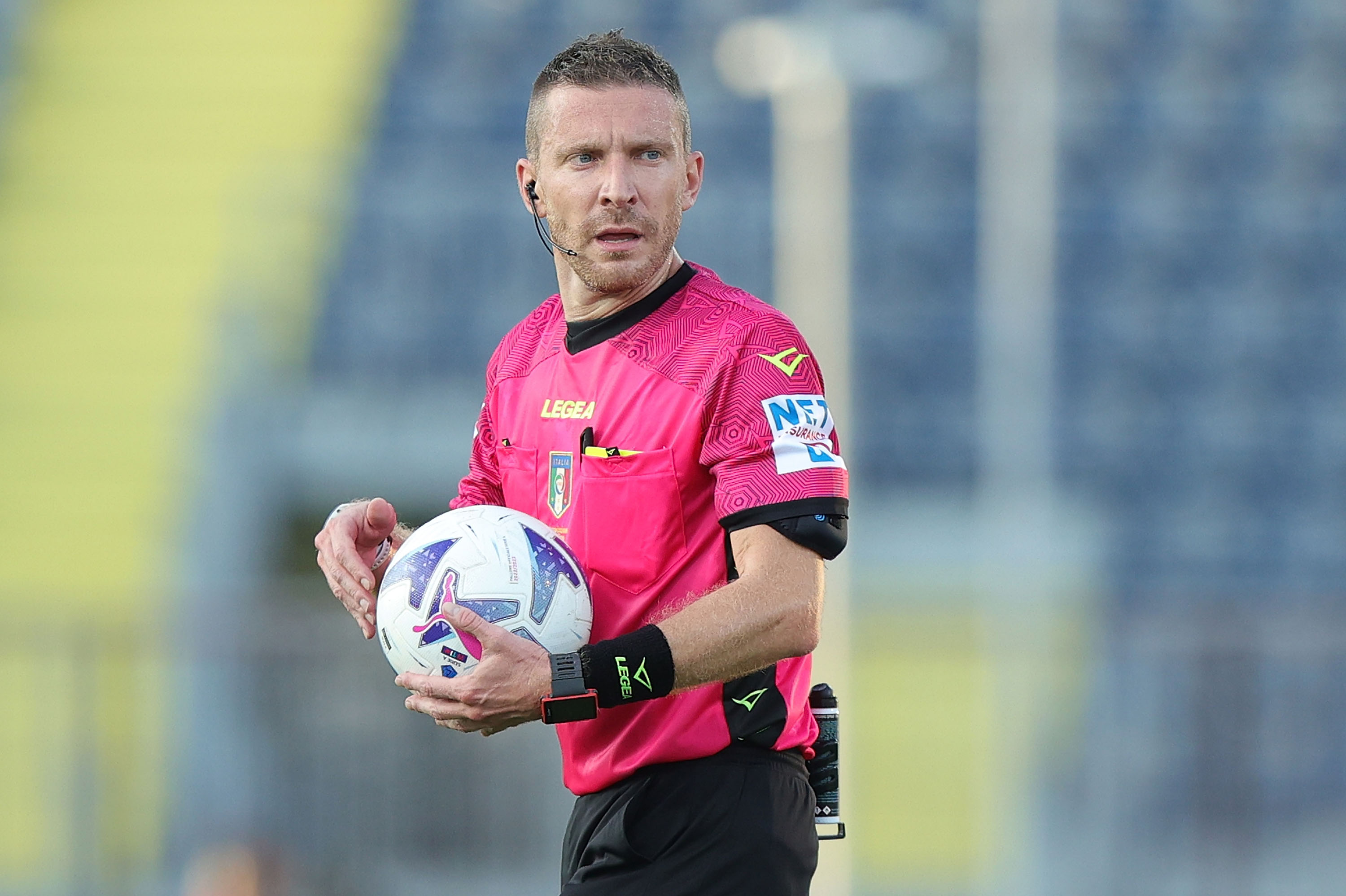 Marco Serra durante una partita