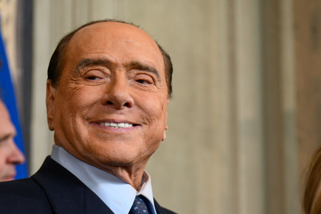 Silvio Berlusconi durante le consultazioni