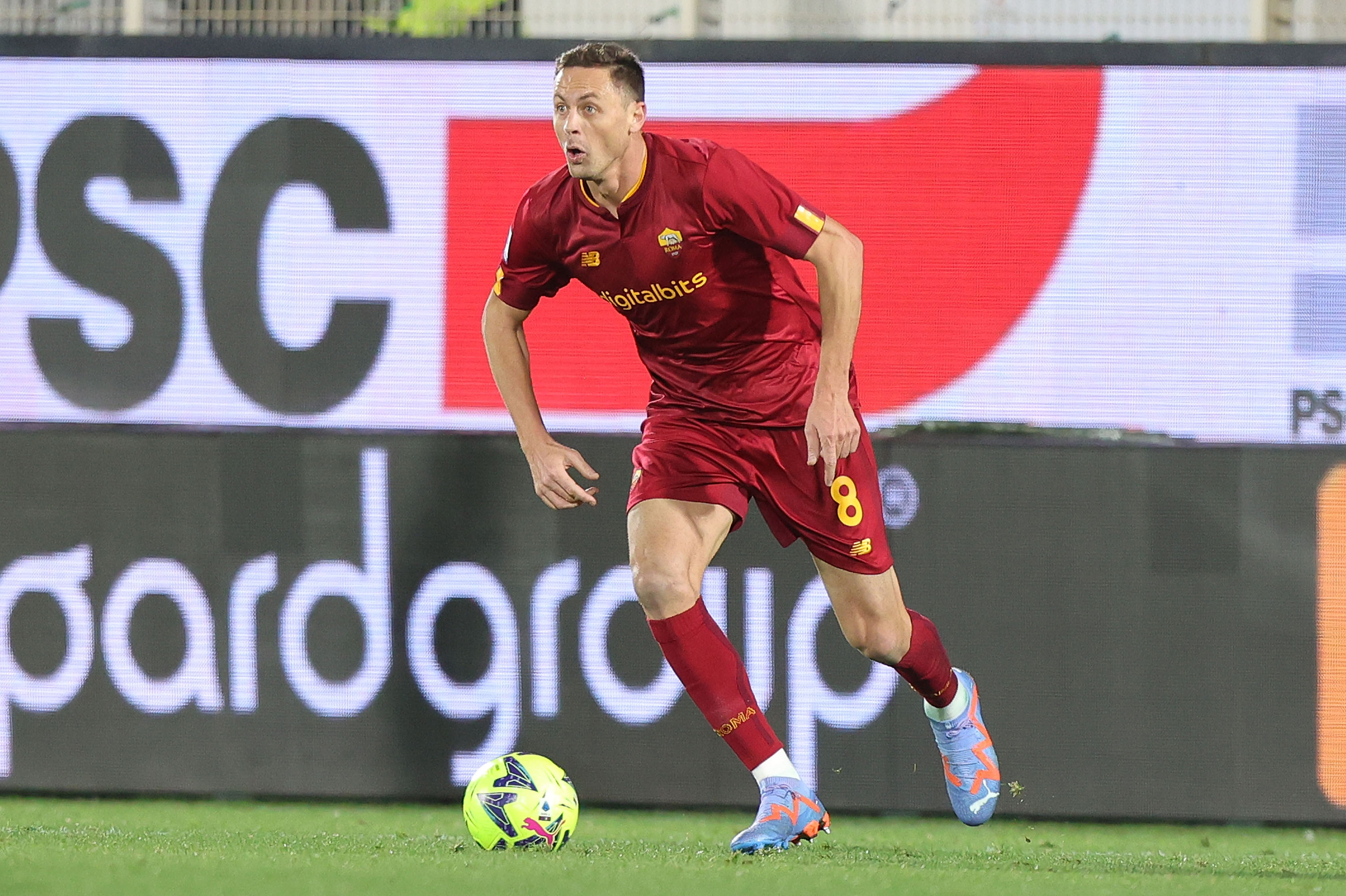 Nemanja Matic durante una partita della Roma