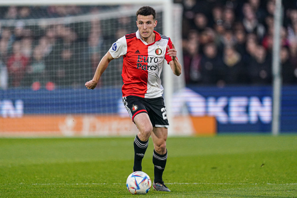 Idrissi durante una partita del Feyenoord