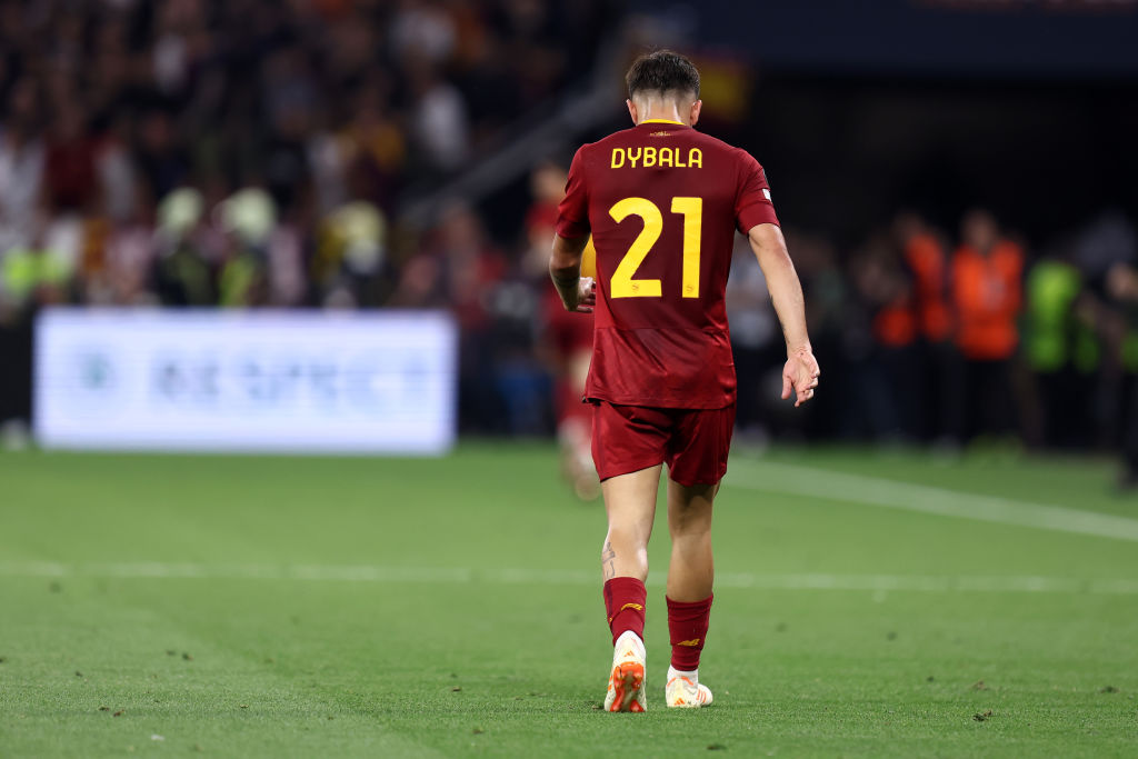 Paulo Dybala durante una partita della Roma