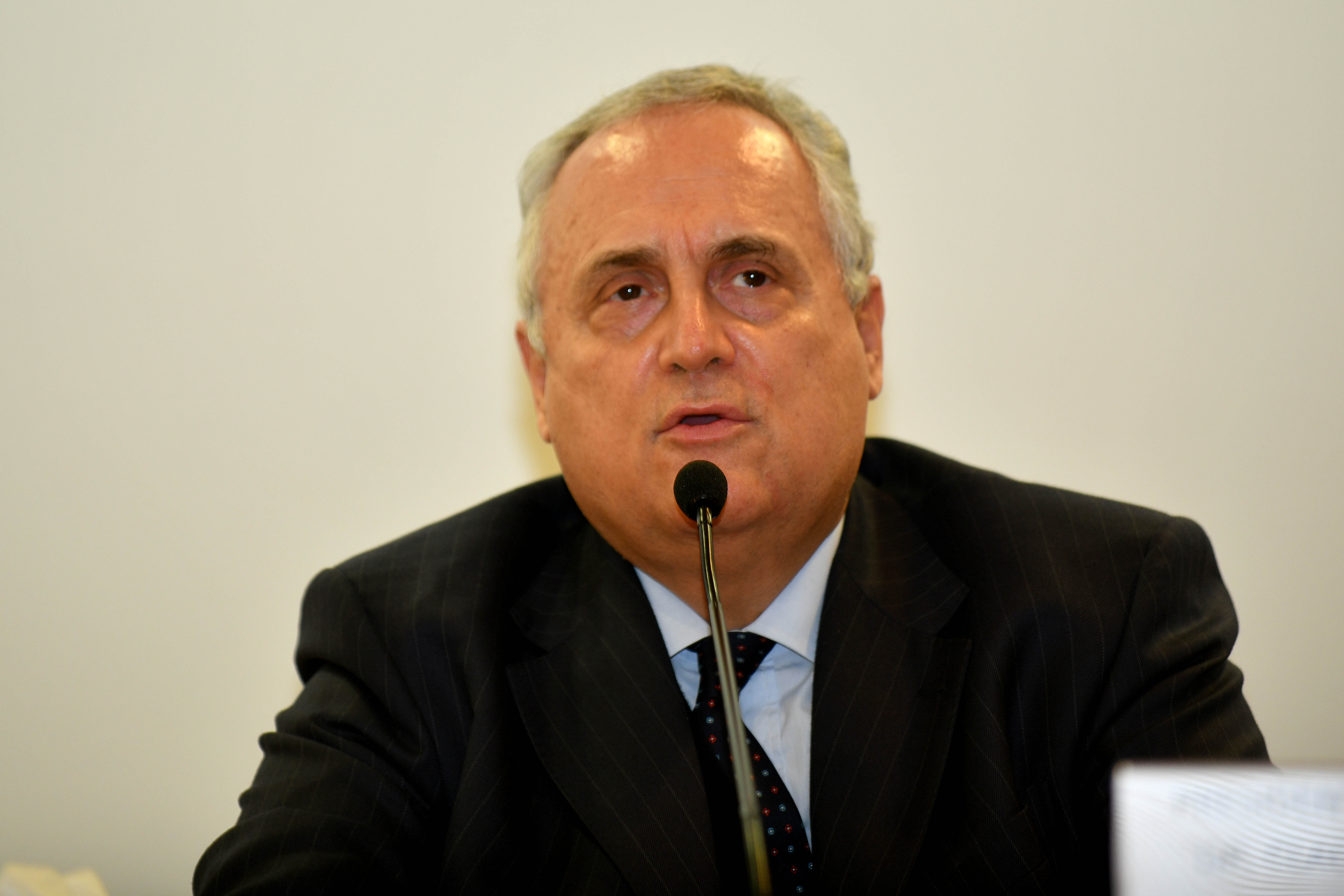 Il presidente della Lazio, Claudio Lotito