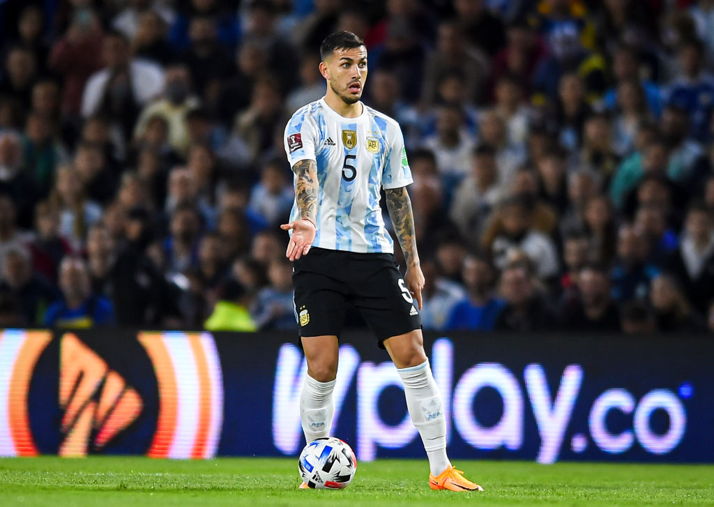 Paredes durante una partita dell'Argentina