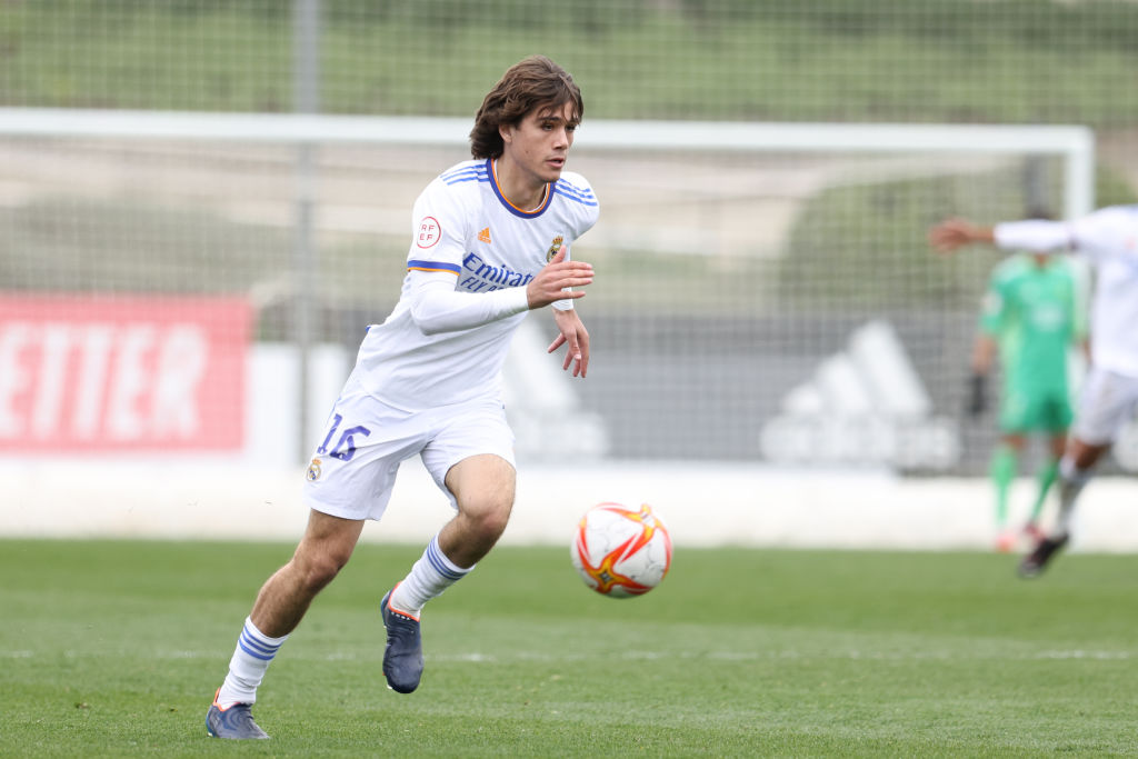 Julen Jon Guerrero in campo col Real Madrid Castilla