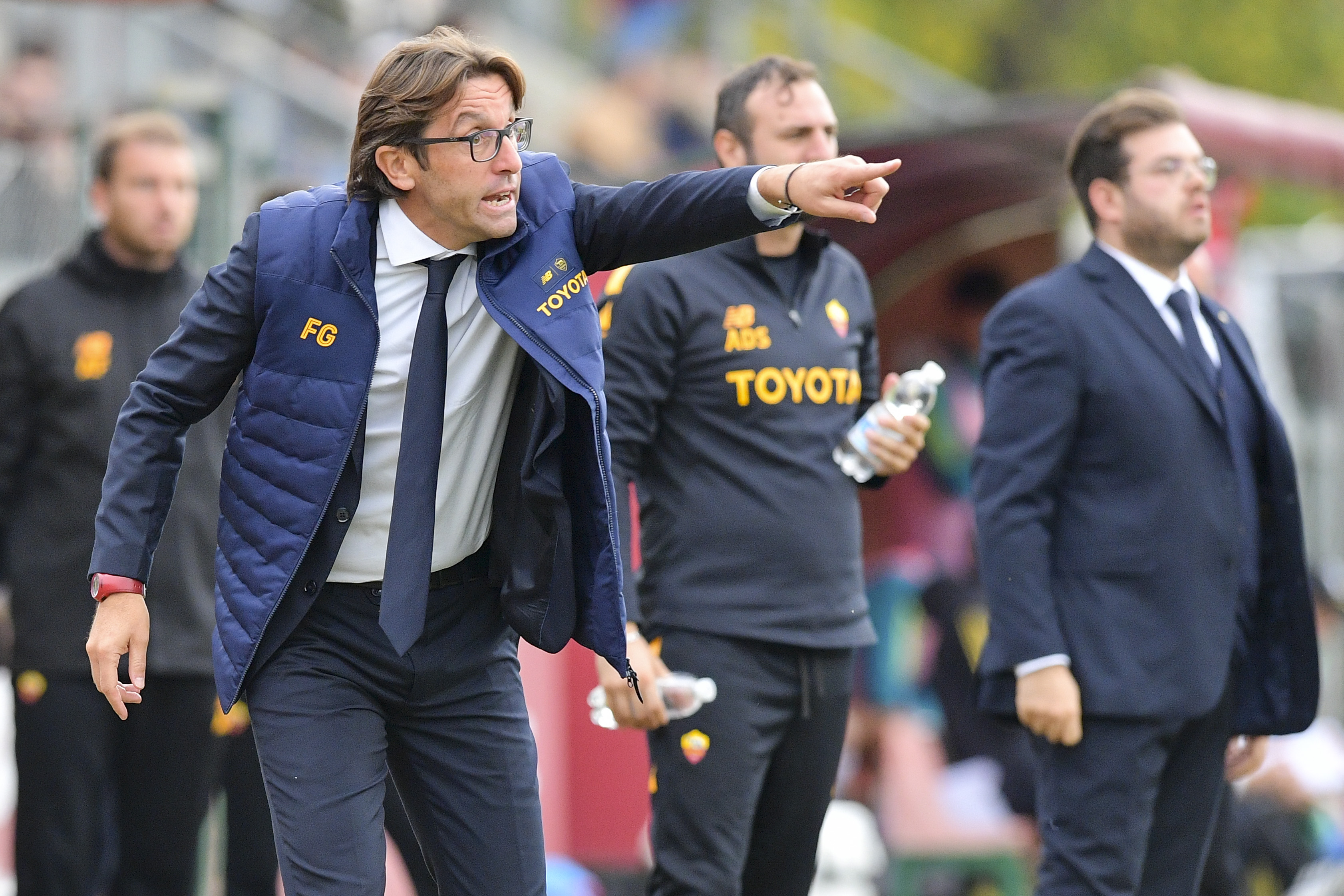 Federico Guidi durante una partita della Roma Primavera