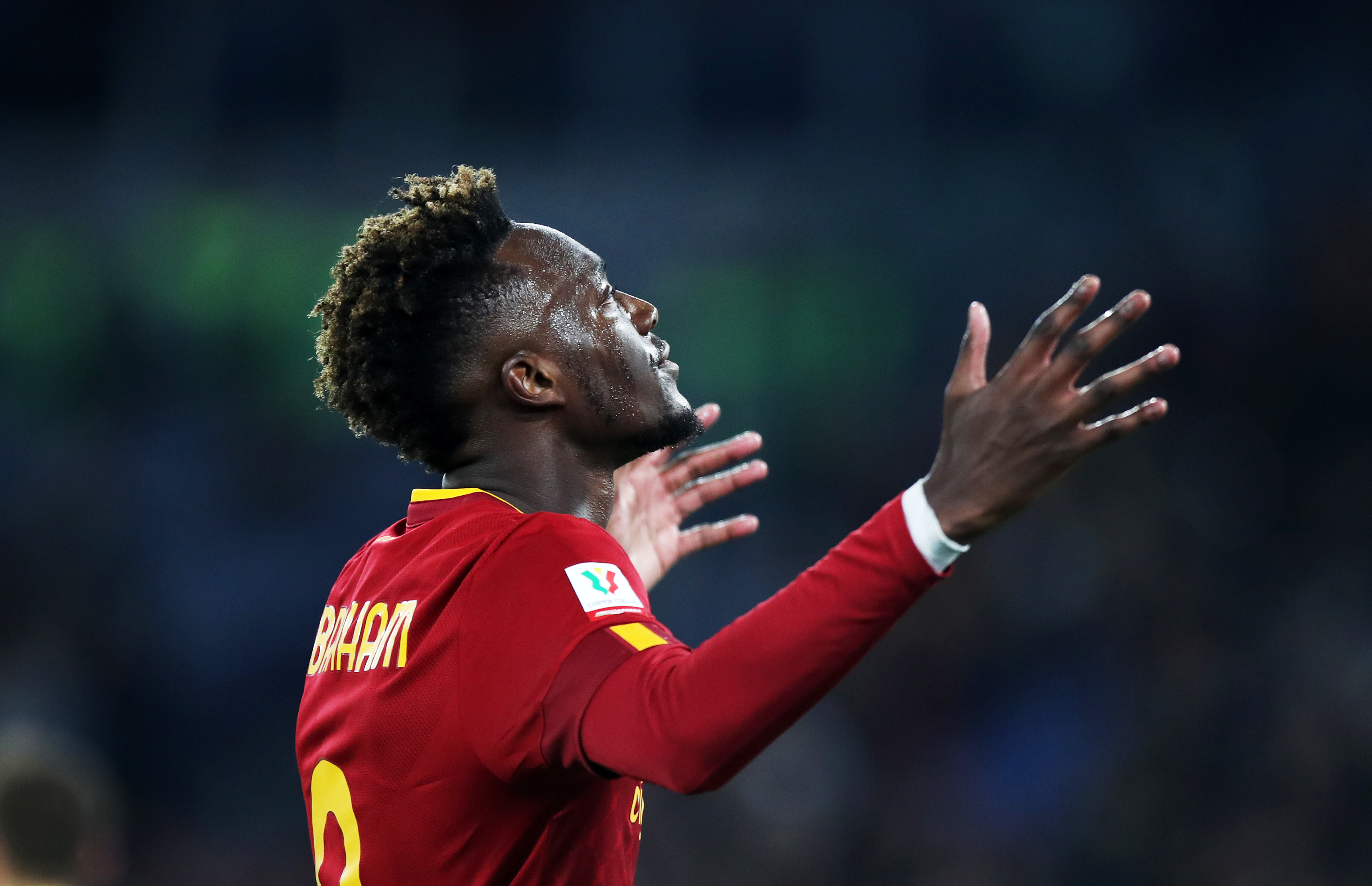 Tammy Abraham in campo contro il Genoa