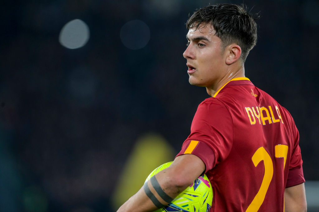 Paulo Dybala durante una partita della Roma