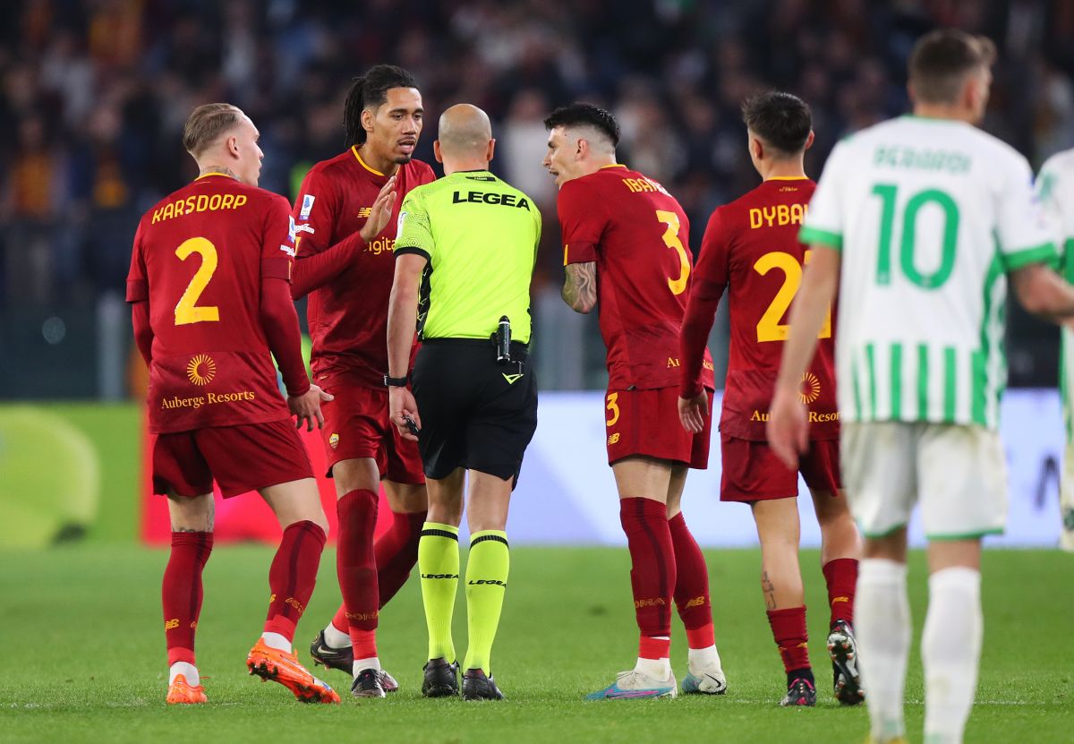 Fabbri durante Roma-Sassuolo