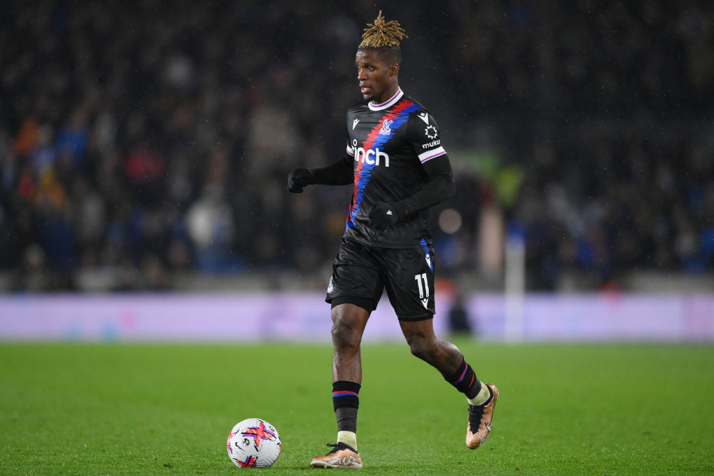 Wilfried Zaha durante una partita del Crystal Palace