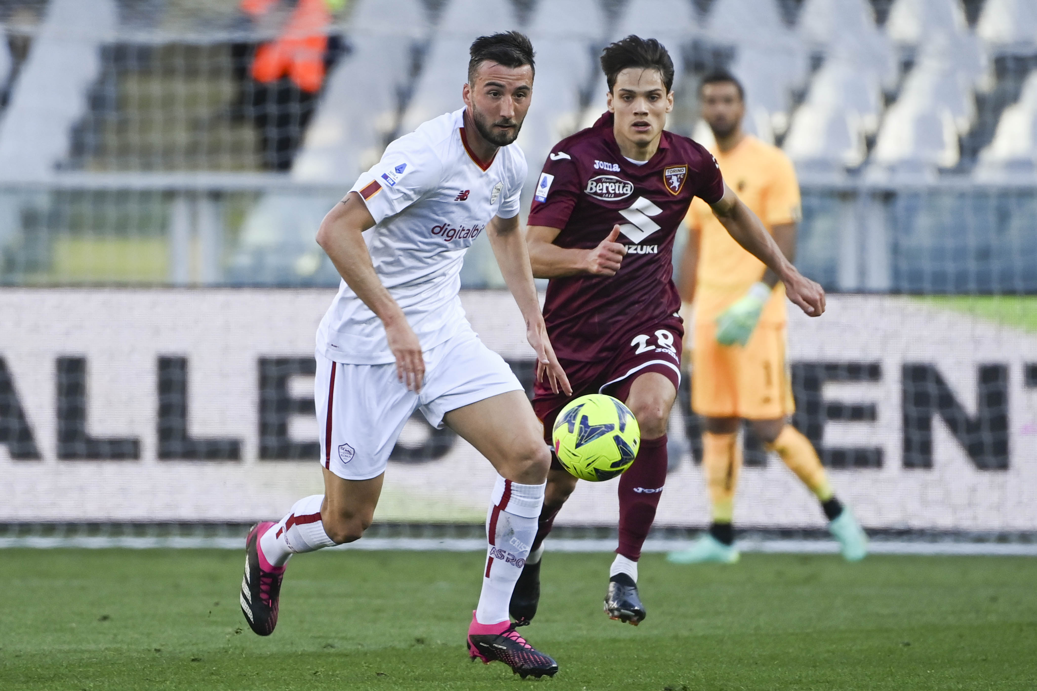 Bryan Cristante in campo contro il Torino