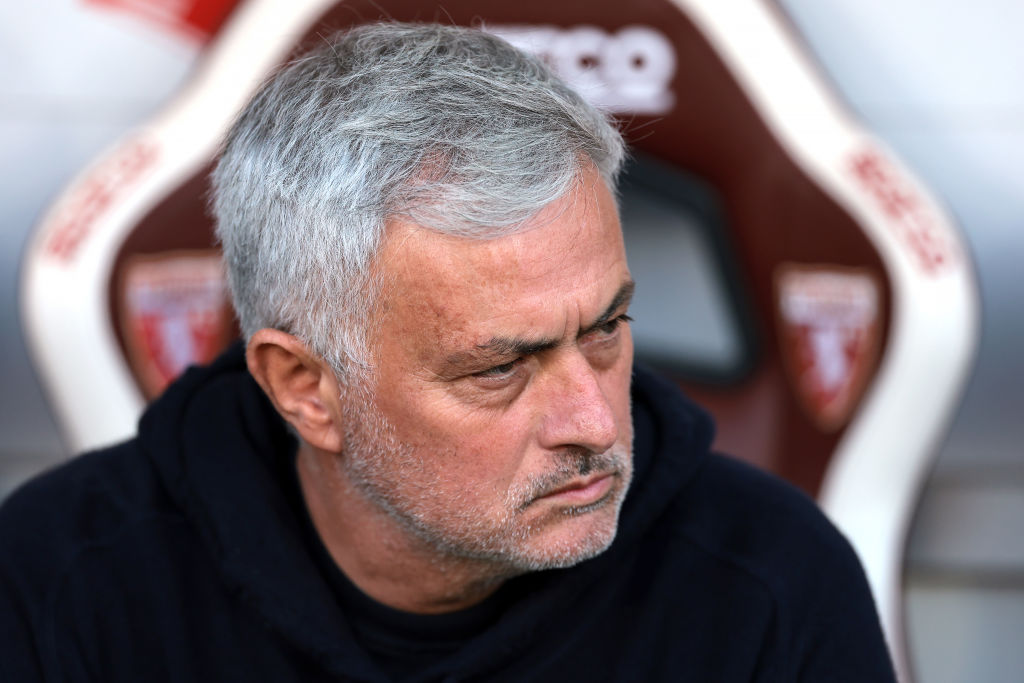 Mourinho in panchina in occasione di Torino-Roma 0-1