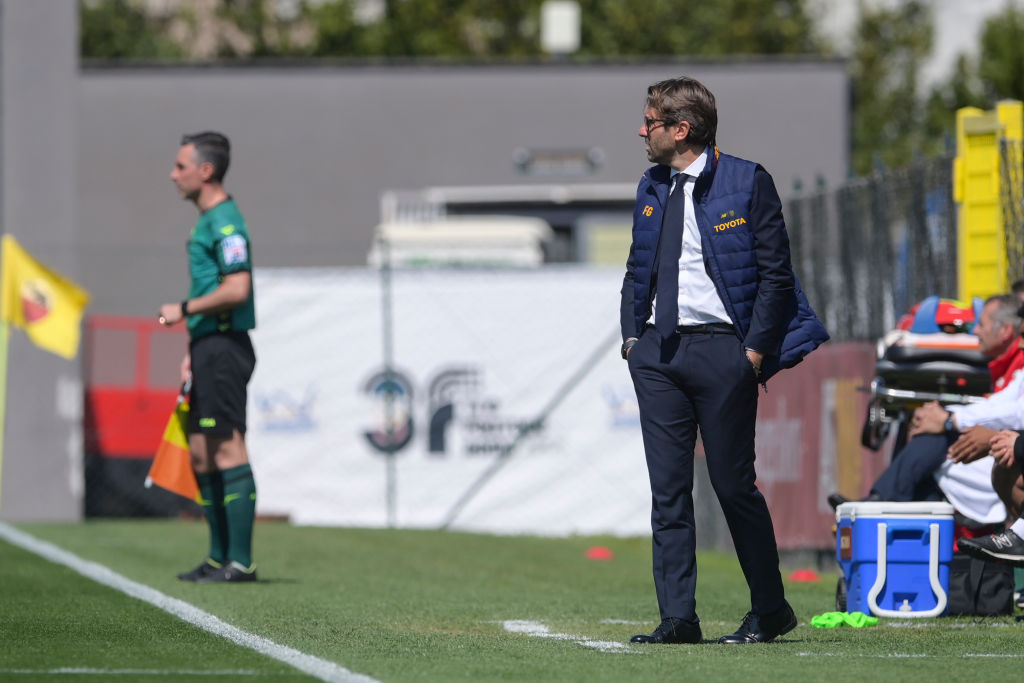 Federico Guidi durante una partita della Roma Primavera