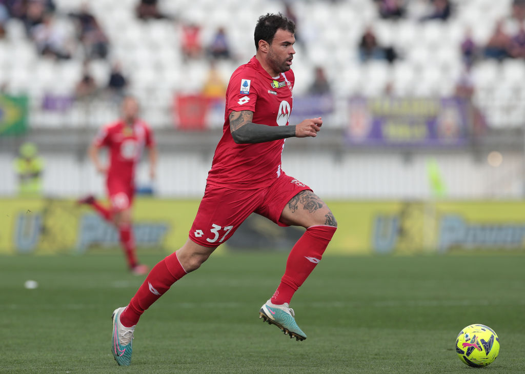 Andrea Petagna durante una partita del Monza