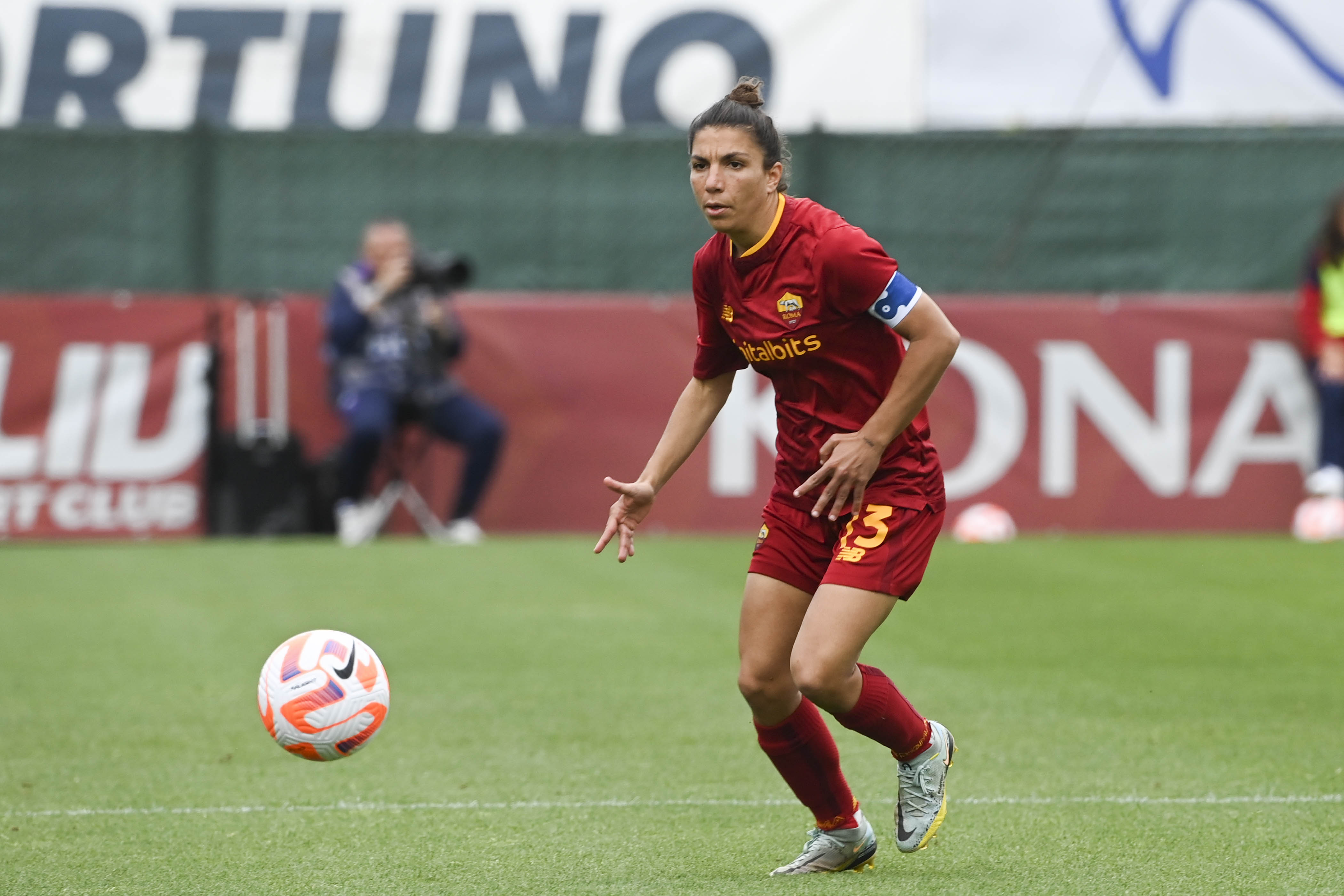 Elisa Bartoli durante una partita della Roma