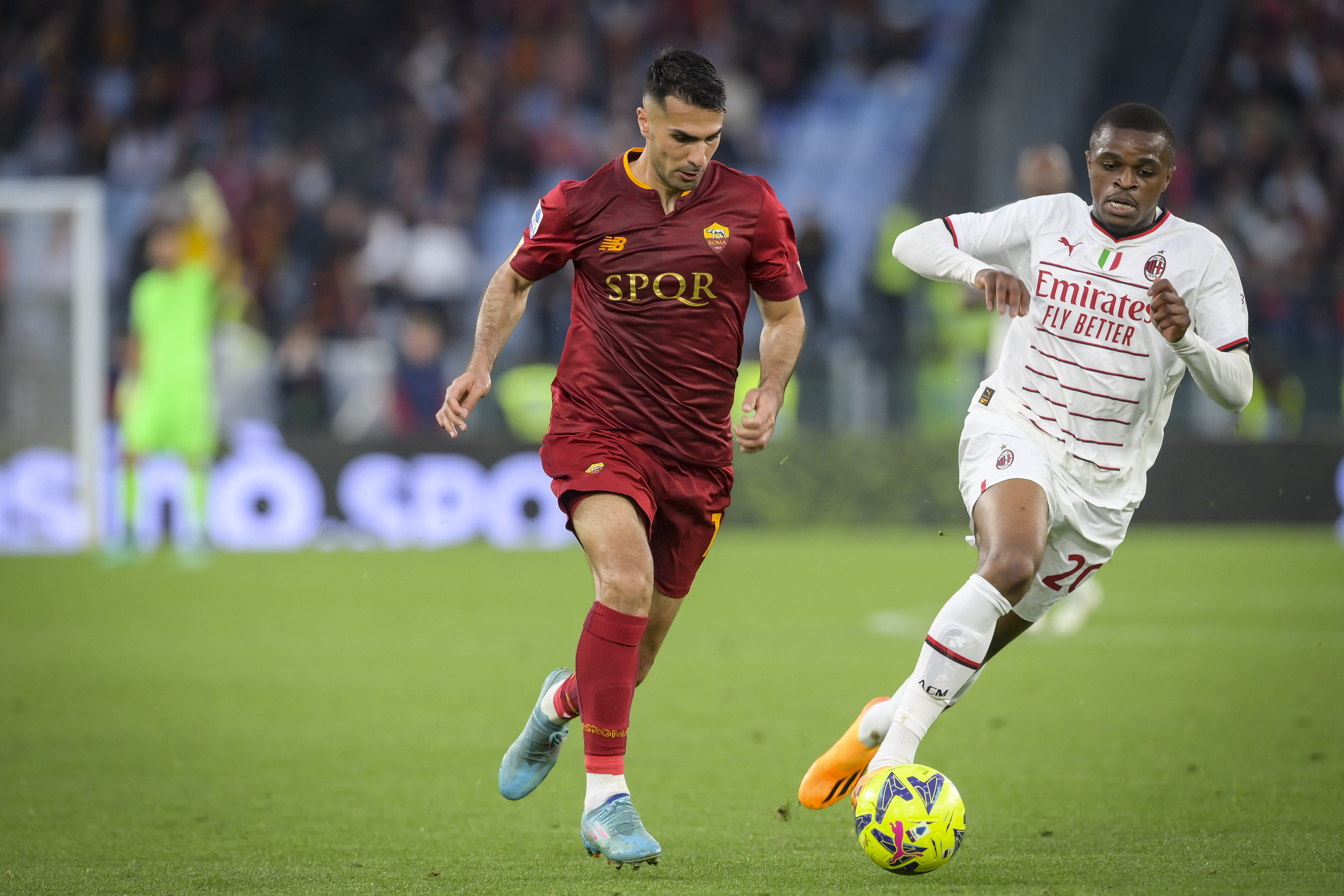 Zeki Celik durante Roma-Milan