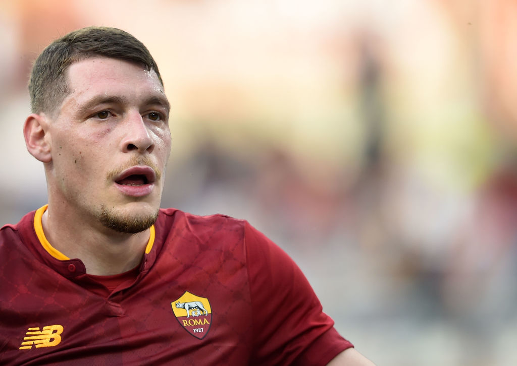 Andrea Belotti durante una partita della Roma