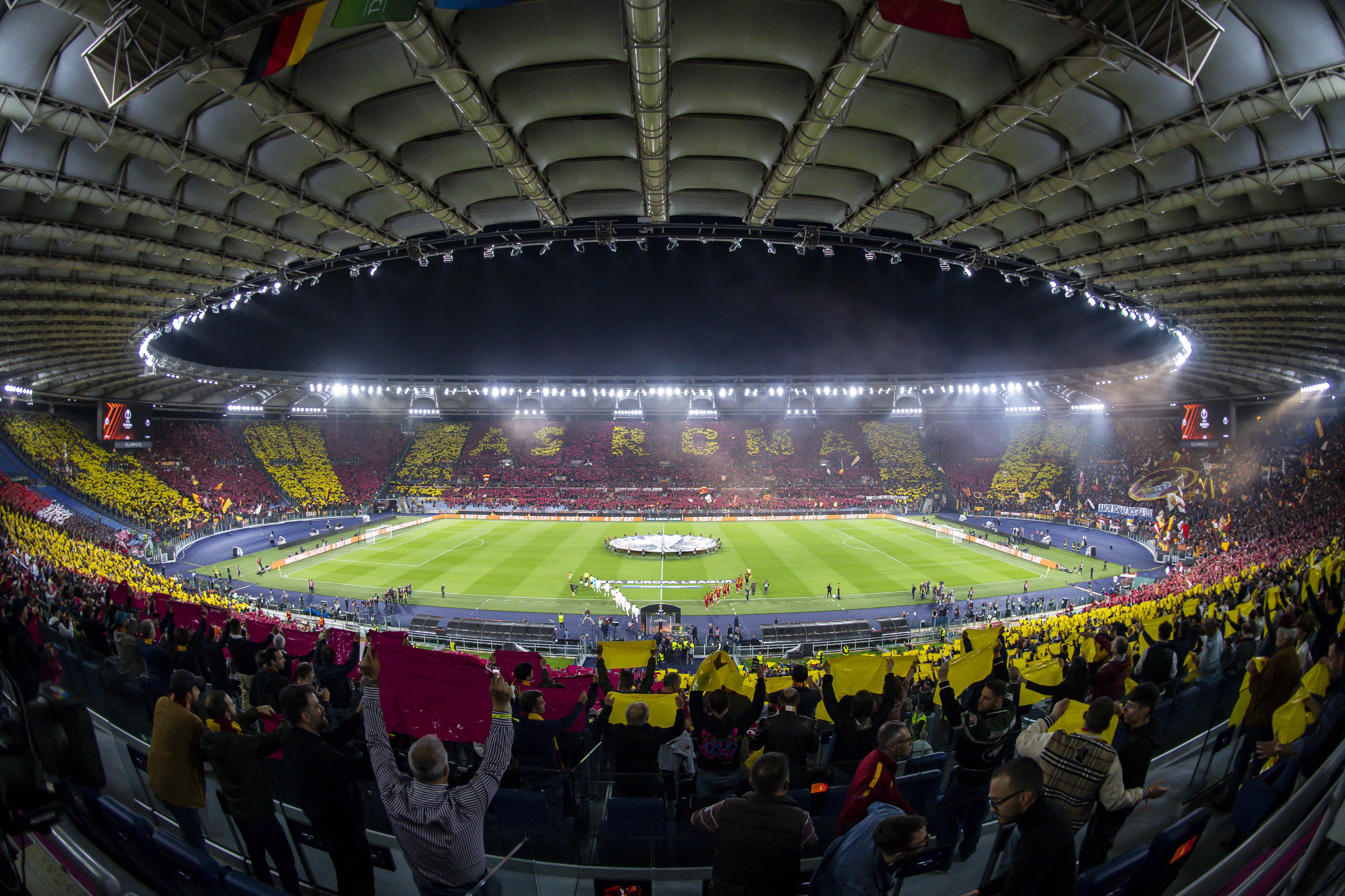 Stadio Olimpico durante una partita della Roma