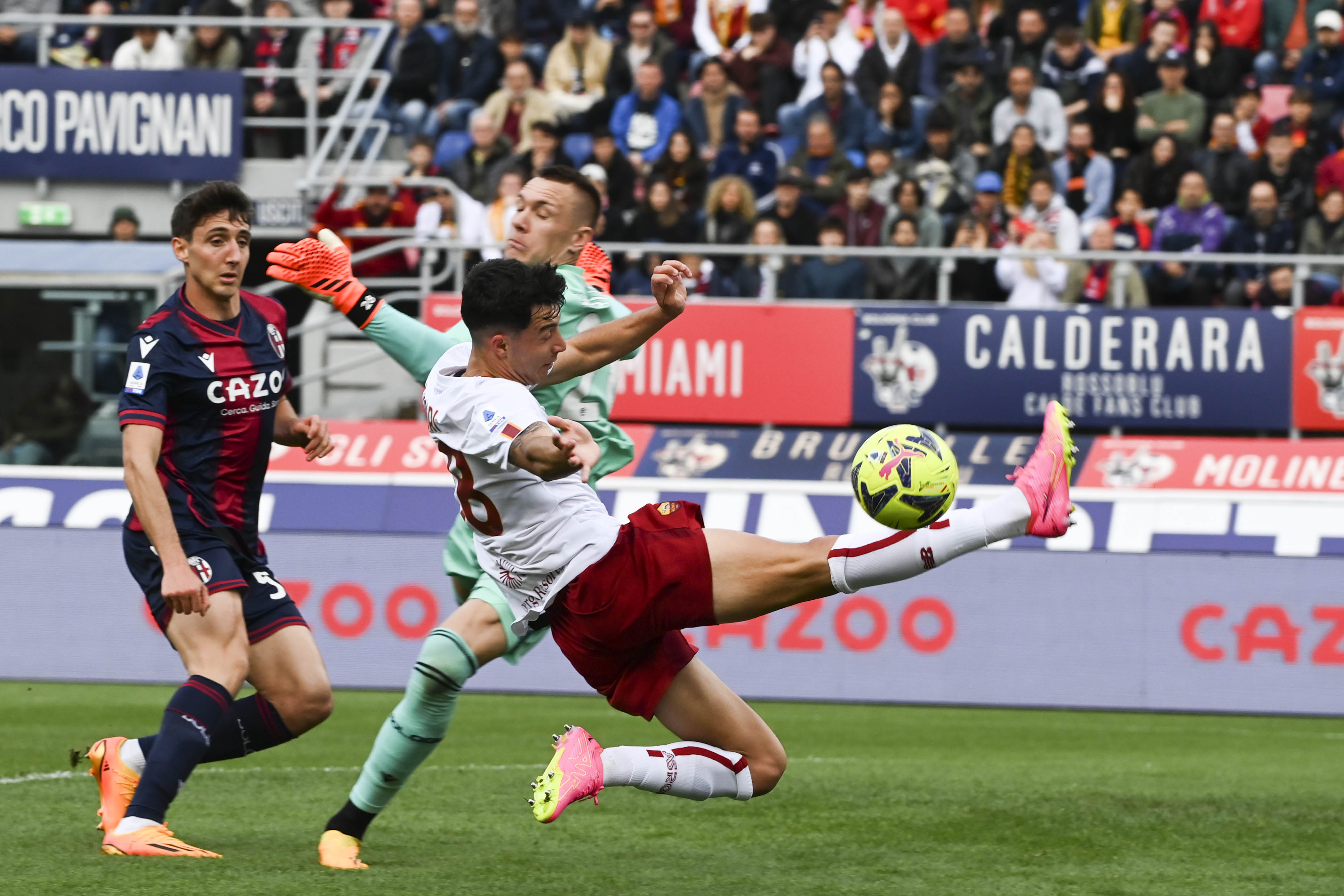 Filippo Missori durante Bologna-Roma