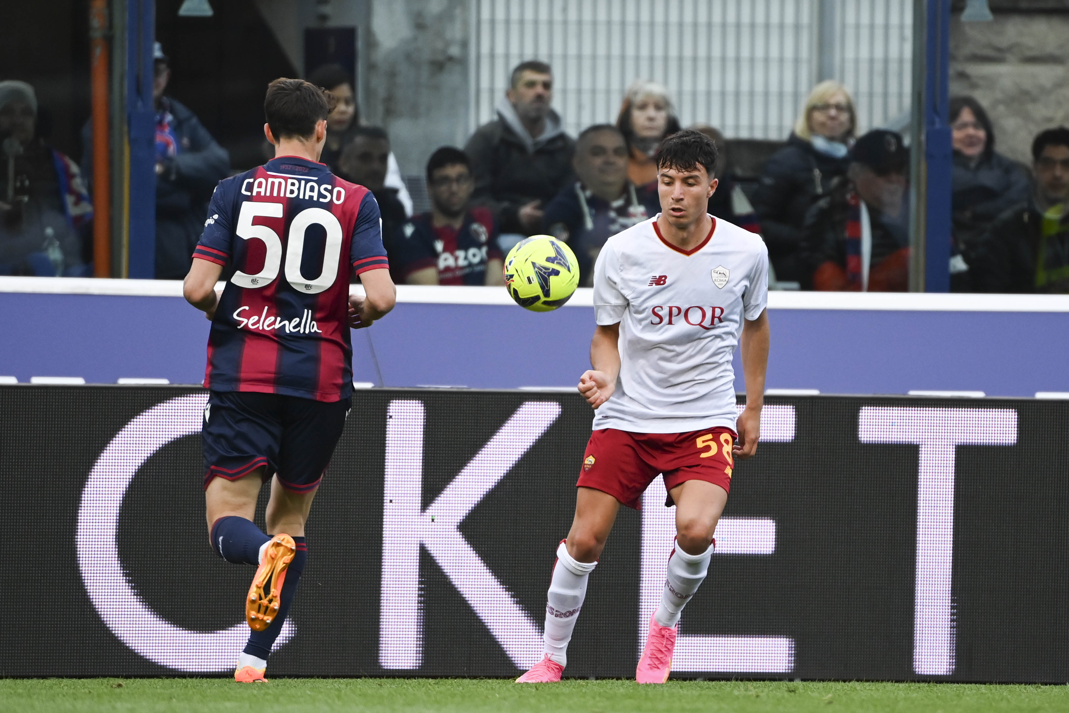 Filippo Missori durante Bologna-Roma