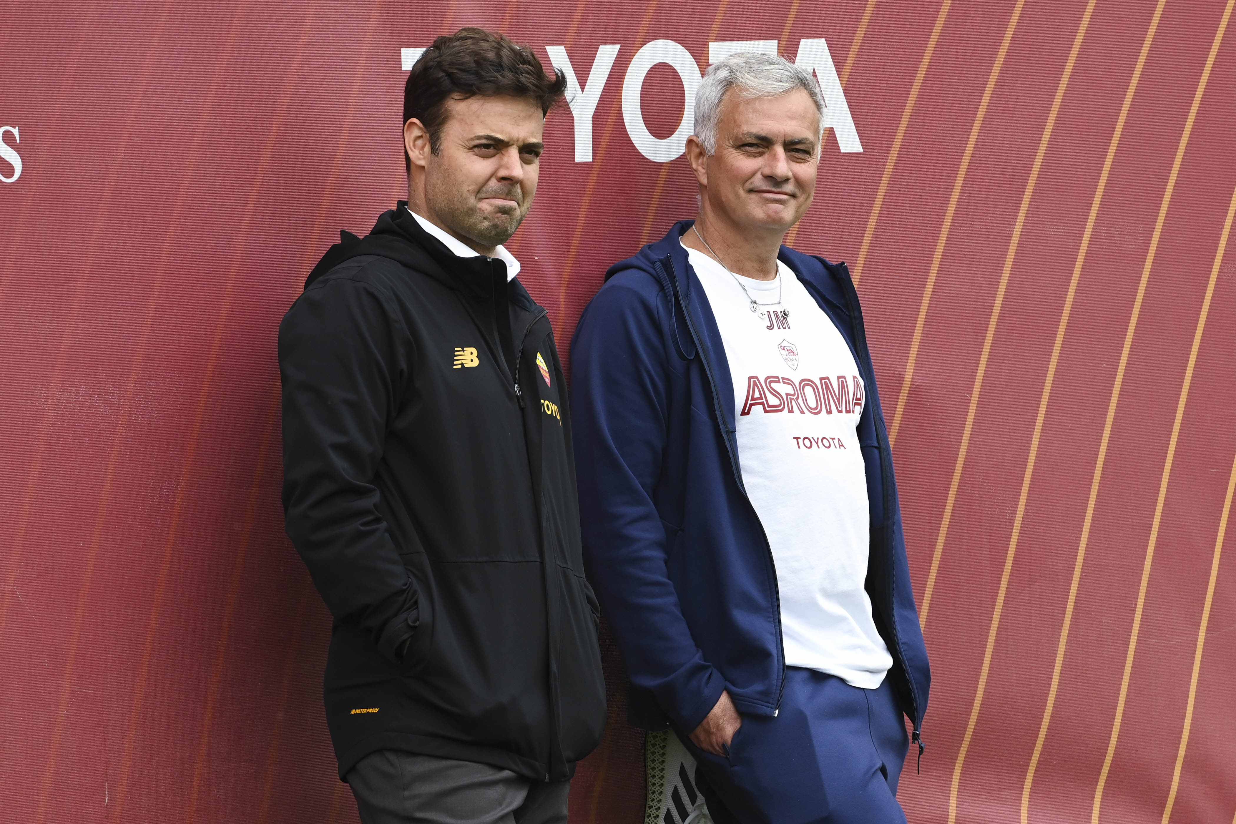 Il gm Pinto e il tecnico José Mourinho