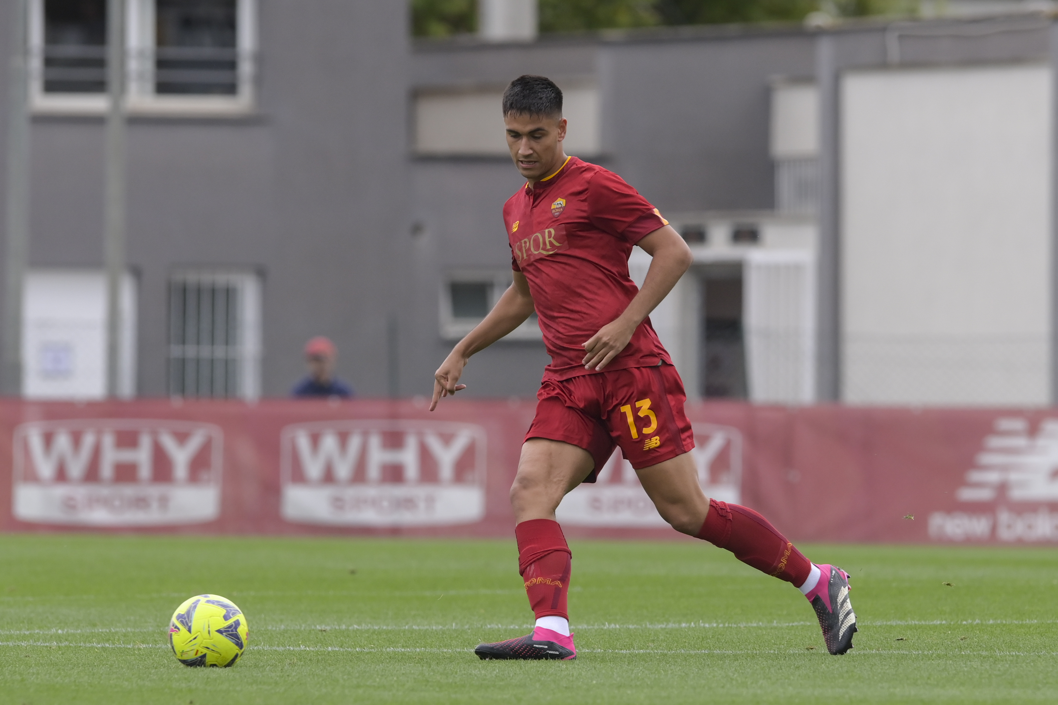 Keramitsis durante una partita della Roma Primavera