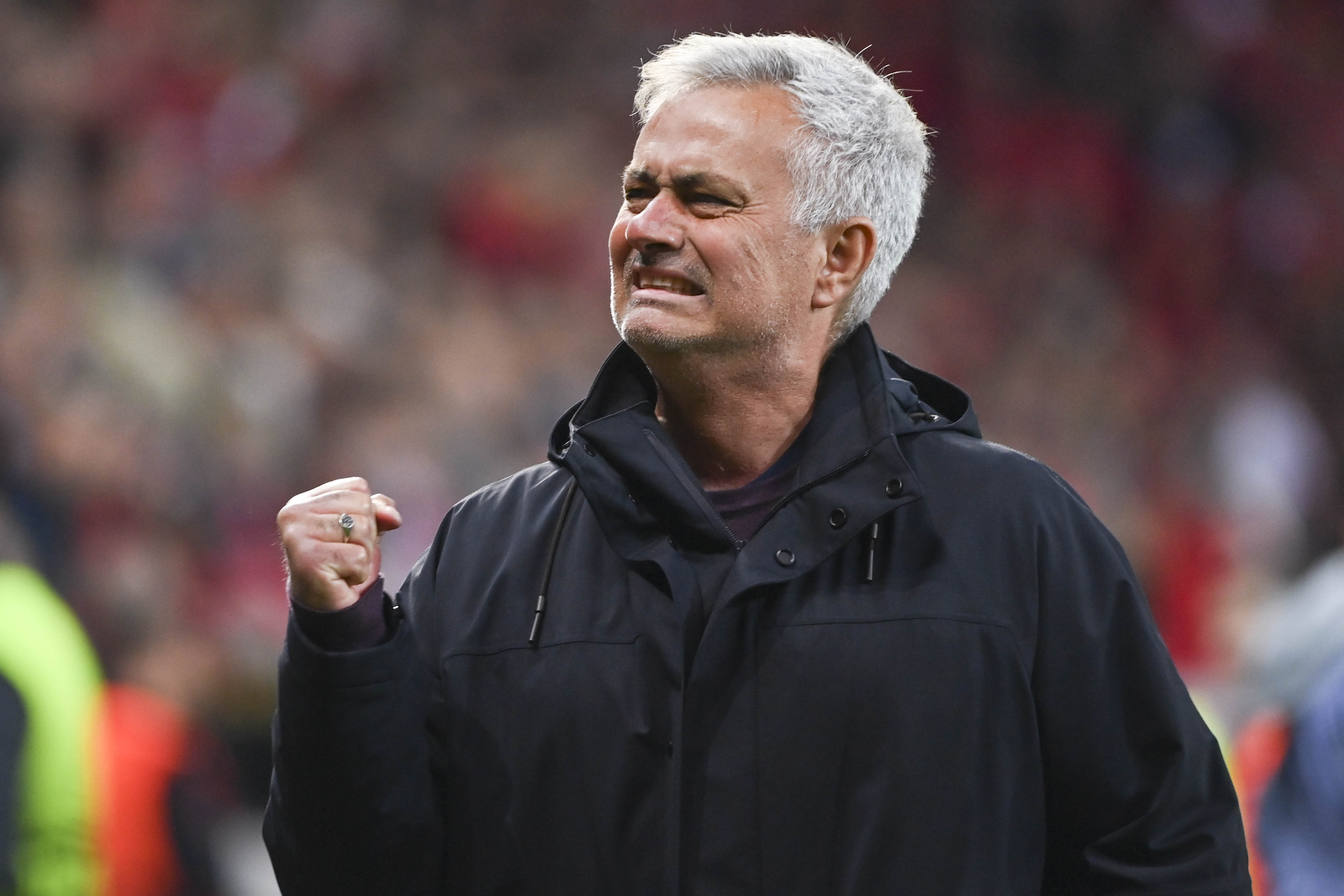 José Mourinho al termine della sfida tra Bayer Leverkusen e Roma