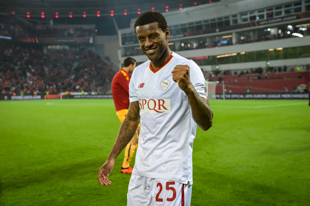 Georginio Wijnaldum al termine di Bayer Leverkusen-Roma