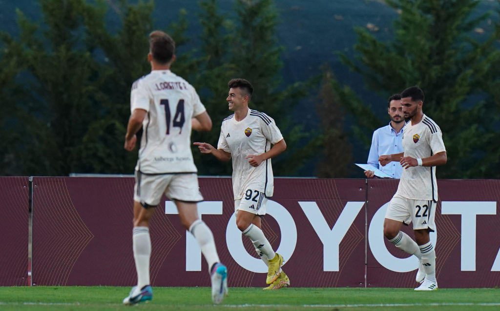 Esultanza di Stephan El Shaarawy in Roma.Braga