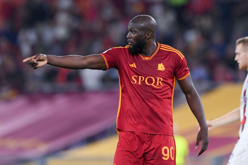 Romelu Lukaku con la maglia della Roma