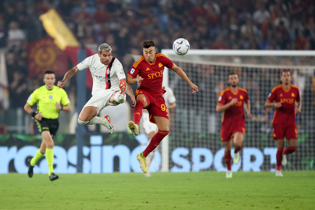 Azione di gioco in Roma-Milan