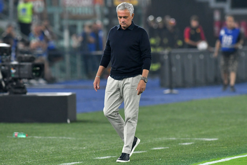 Mourinho durante la sfida contro il Milan