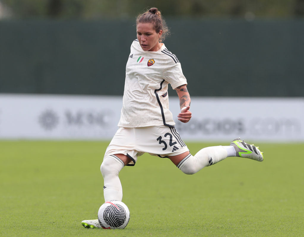 Linari in campo con la Roma Femminile