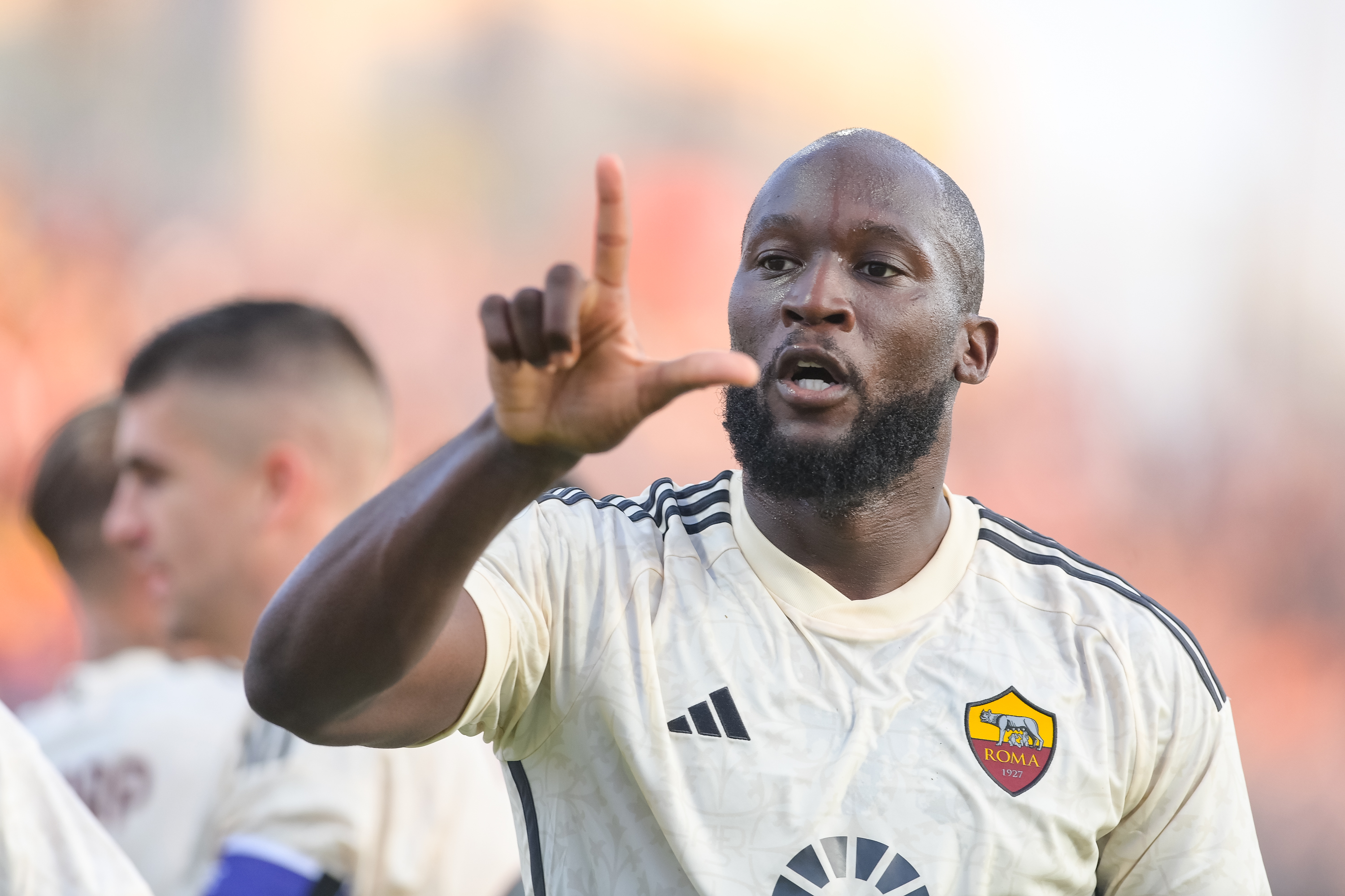 L'esultanza di Lukaku contro il Cagliari