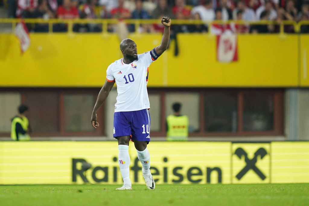 Lukaku con la maglia del Belgio