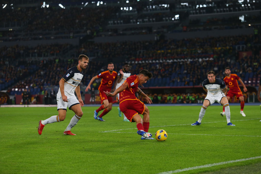 La rabona tentata da Dybala contro il Lecce
