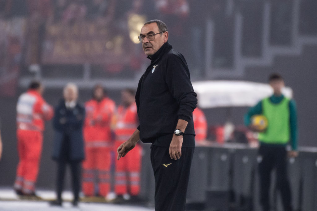 L'allenatore della Lazio Sarri