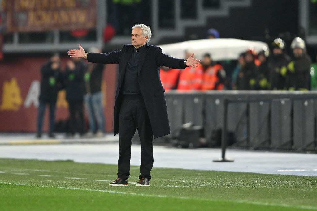 José Mourinho durante Roma-Fiorentina