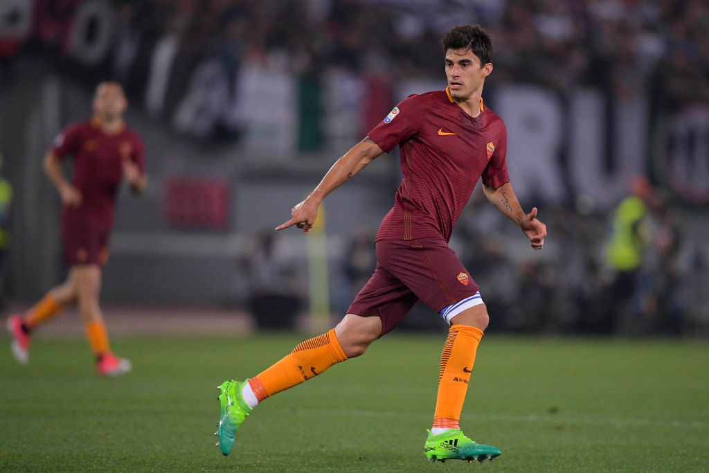 Diego Perotti in maglia giallorossa