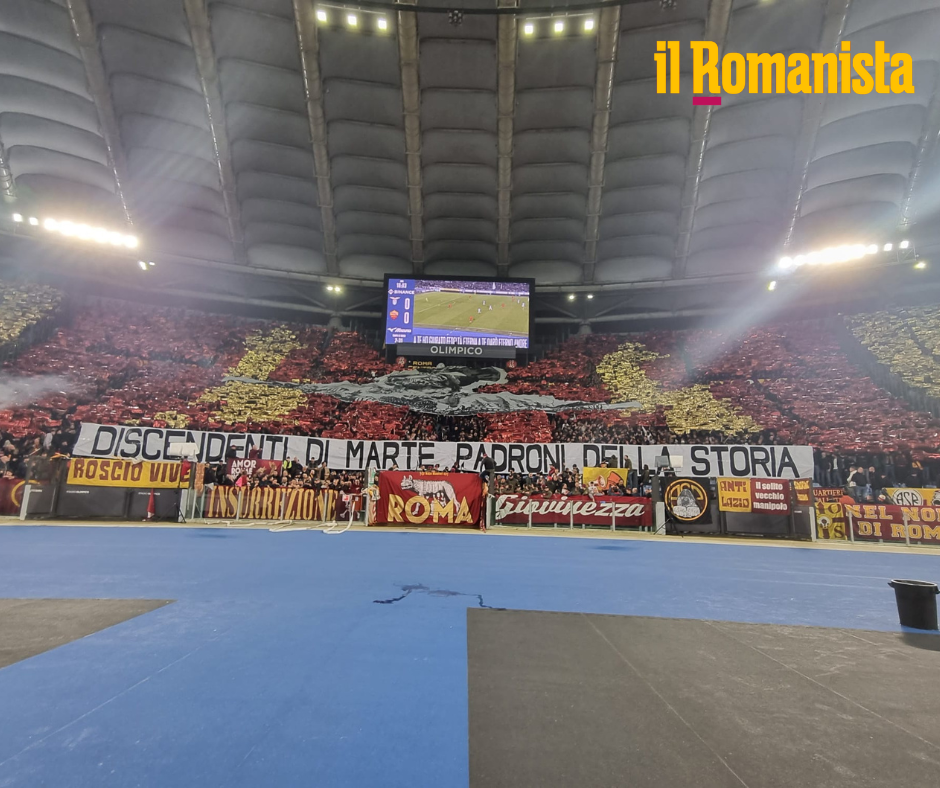 La coreografia della Curva Sud